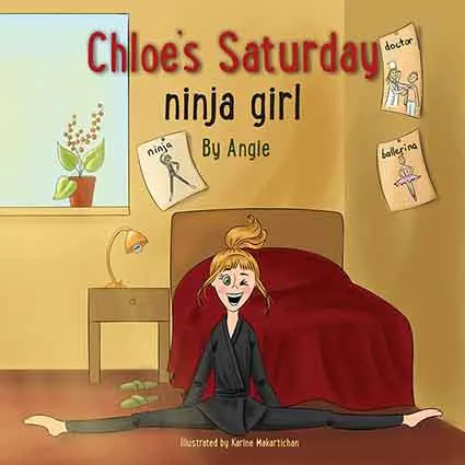 Chloe's Saturday Ninja Girl illustration by KD Prime Publishers